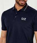 Рубашка поло Slim fit Ea7, синий - фото 4