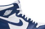 Кроссовки Air Jordan 1 Retro High OG Storm Blue, белый - фото 2