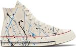 Кроссовки Converse Chuck 70 High Paint Splatter - Egret, кремовый - фото