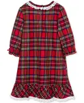 Детская ночная рубашка в клетку для девочек Little Me - фото 2