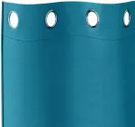 Плотные шторы с кольцами, 2 шт., бирюзовые, 260 x 140 см vidaXL - фото 5