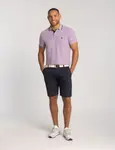 Футболка поло U.S. Polo Assn. Slim Fit Stretch Pique Solid, лиловый - фото 3