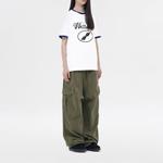 Футболка рингер с принтом Cursive Logo WE11DONE, белый - фото 6