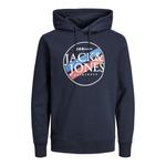 Худи jorcody с капюшоном синее Jack & Jones, бежевый - фото