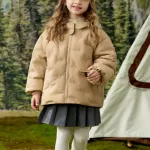 Пуховик для детей 3-7 лет Disney, хаки - фото 9