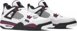 Кроссовки Paris Saint-Germain x Air Jordan 4 Retro GS Bordeaux, серый - фото 8