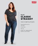 Модные классические прямые джинсы больших размеров Levi's, мульти - фото 6