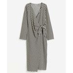 Платье H&M Jersey Wrap, кремовый/черный - фото