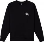 Толстовка Stussy Basic Crew 'Black', черный - фото 2