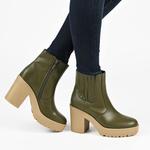 Ботинки Journee Women's Comfort Foam Riplee Booties Journee Collection, Tan - фото 6