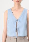 Блуза ONLNOVA TIE VEST - Top ONLY, цвет Light Blue Denim - фото 6
