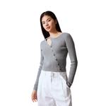 CALVIN KLEIN Вязаный свитер Women's PN6-Cloud Trail Gray, PN6-Cloud Trace Gray - фото 4