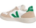 Кроссовки VEJA V-10, цвет Extra White/Emeraude/Sahara - фото 4