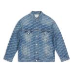 Куртка bb monogram large fit jacket 'blue' Balenciaga, синий - фото