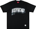 Футболка Supreme Blurred Arc Short-Sleeve Top 'Black', черный - фото 2
