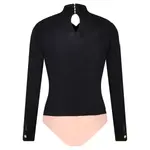 Боди стандартной формы Elisabetta Franchi, черный - фото 4