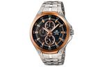CASIO Часы Men EDIFICE Black Watch EF-326D-1A, Rose Gold Watch Dial - фото