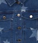 Джинсовая куртка с принтом Stella McCartney Kids, синий - фото 2