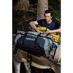 Сумка-баул походная Forclaz Extend 80-120 л, серый хаки/серый карбон - фото 9