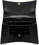 Сумка Balenciaga Hourglass Small Top Handle Bag Black, черный - фото 4