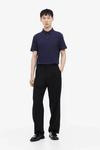 Рубашка поло H&M Slim Fit, темно-синий - фото 5