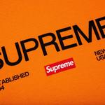 Футболка Supreme Est. 1994, оранжевый - фото 3