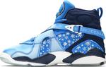 Кроссовки Air Jordan 8 Retro GS Snowflake, синий - фото 3