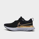 Кроссовки Nike Wmns React Infinity Run Flyknit 2 'Black Metallic Gold', черный - фото 3