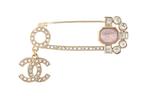 CHANEL Брошь женская розовая - фото