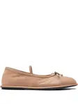 Балетки с бантом Officine Creative, нейтральный - фото