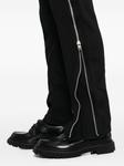 Зауженные брюки на молнии Black Comme Des Garçons, черный - фото 6