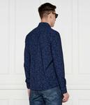 Рубашка мужская Boss облегающего кроя с принтом, синий - фото 3