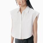 Рубашка SS25 женская Alexander Wang, белый - фото 4