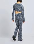 Кроп-топ Printed Long Sleeve Crop Top 8 By Yoox, черный - фото 5