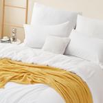 Комплект постельного белья RUIKASI, 3 предмета, 220х240/80x80, белый - фото 4