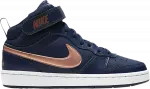 Кроссовки Nike Court Borough Mid 2 GS 'Navy Metallic Red Bronze', синий - фото 2