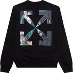 Толстовка Off-White Caravaggio Painting Slim Crewneck 'Black', черный - фото 3