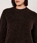 Свитер из шерсти Samsøe Samsøe ANOUR Loose fit, коричневый - фото 4
