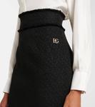 Юбка-карандаш из твида с добавлением шерсти Dolce&Gabbana, черный - фото 4