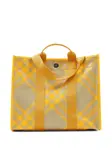 Сумка-тоут в клетку BURBERRY, желтый - фото 2