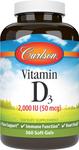 Carlson - Витамин D3, 2000 МЕ, 360 мягких таблеток - фото