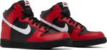Кроссовки Nike Dunk High GS 'Black University Red', красный - фото 9