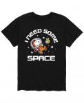 Мужская футболка peanuts need space AIRWAVES, черный - фото