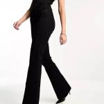 Джинсы Asos Design Power Stretch Flare, черный - фото 3