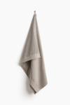 Полотенце H&M Large Cotton Terry, 100x150 см, серый - фото