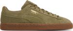 Кроссовки Puma Suede Burnt Olive Gum, зеленый - фото