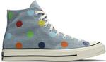 Кроссовки Converse Tyler The Creator x Chuck 70 High Polka Dots, синий - фото