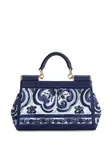 Сумка-тоут Sicily размера мини DOLCE & GABBANA, синий - фото 3