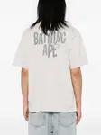 Футболка с выбеленным эффектом A BATHING APE, серый - фото 3