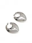 Серьги-кольца в форме сердца Panconesi, серебяный - фото 2